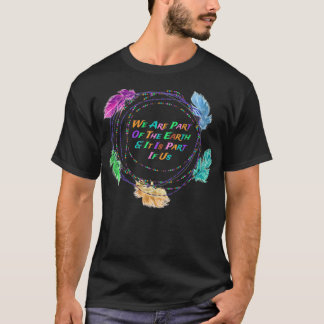 Rainbow Feathers Native American beads We Are a Pa T-Shirt