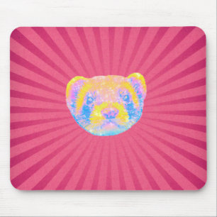 Rainbow Ferret Mouse Mat