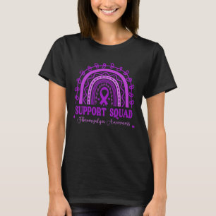 Rainbow Fibromyalgia Awareness Support Squad T-Shirt