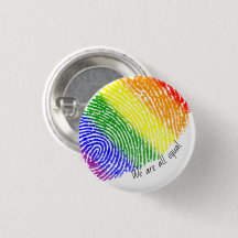 Rainbow fingerprint equal statement badge