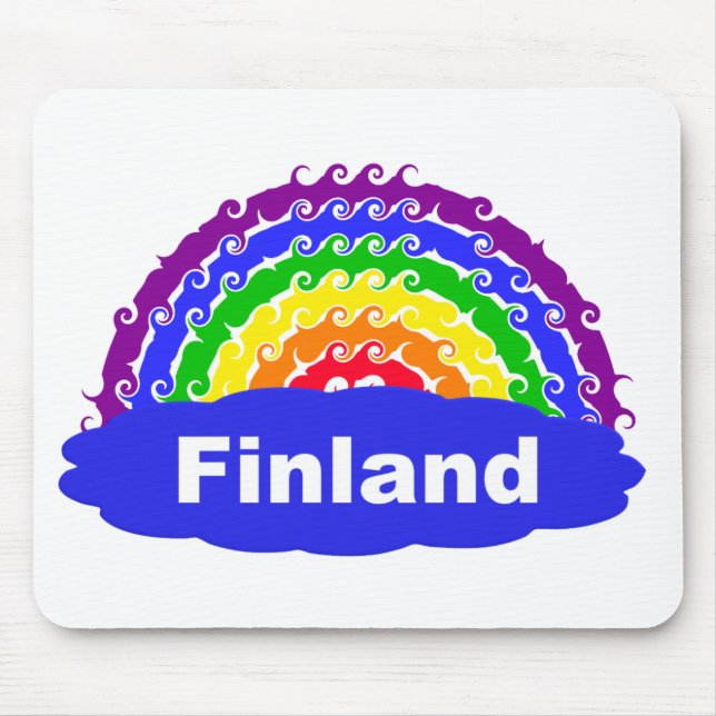 Rainbow Finland mousepad (Front)