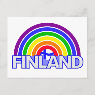 Rainbow Finland postcard