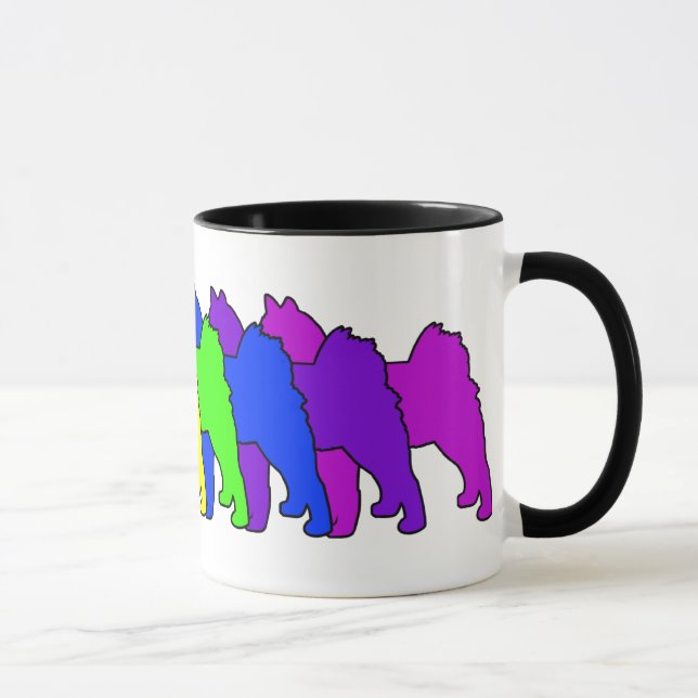 Rainbow Finnish Spitz Mug (Right)