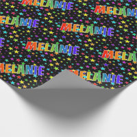 Rainbow First Name "MELANIE" + Stars