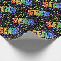 Rainbow First Name "SEAN" + Stars