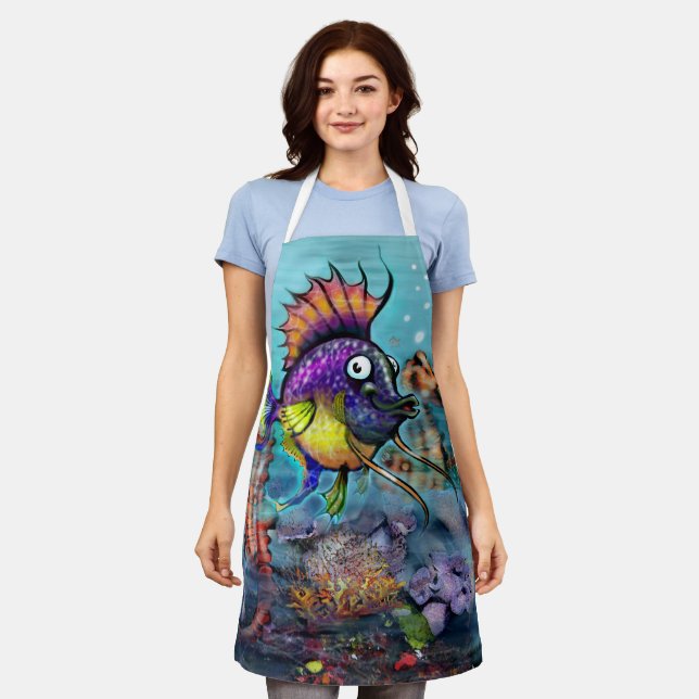 Rainbow Fish Apron (Worn)