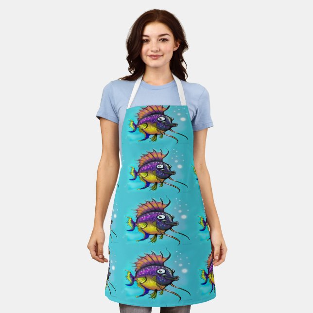 Rainbow Fish Apron (Worn)
