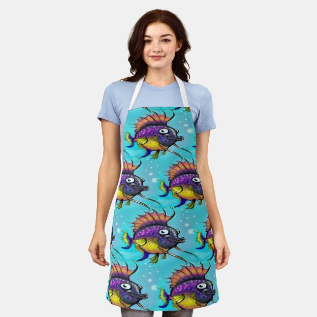 Rainbow Fish Apron (Worn)