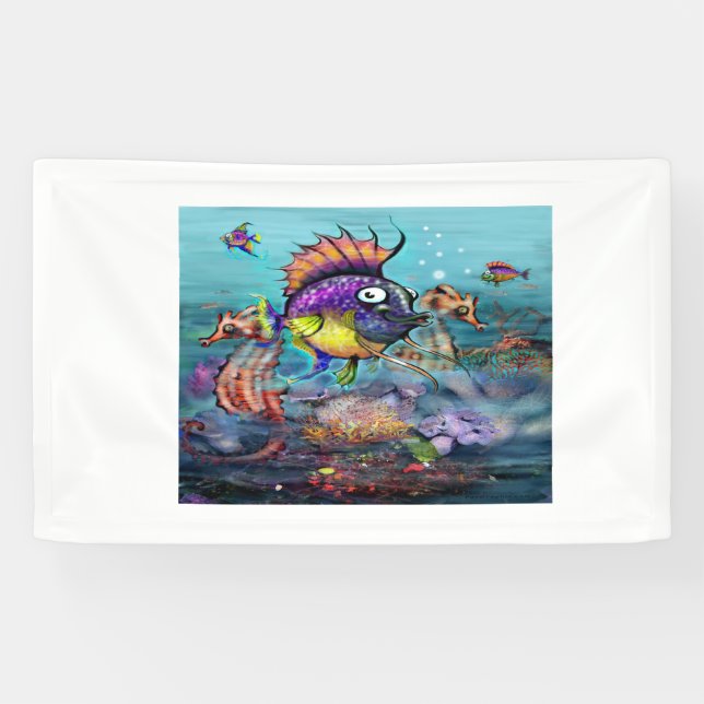 Rainbow Fish Banner (Horizontal)