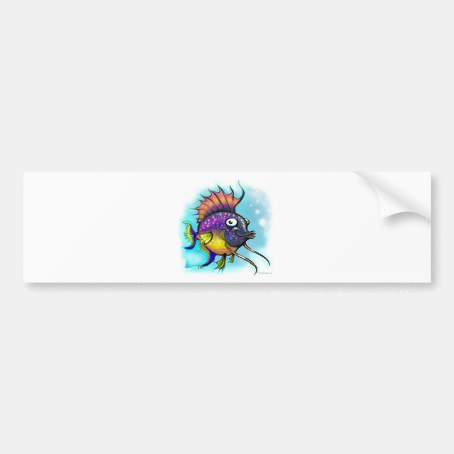 Rainbow Fish Bumper Sticker (Front)