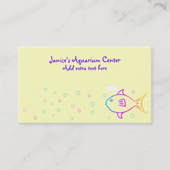 Rainbow Fish Business Card (Front)