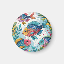 Rainbow Fish in Underwater