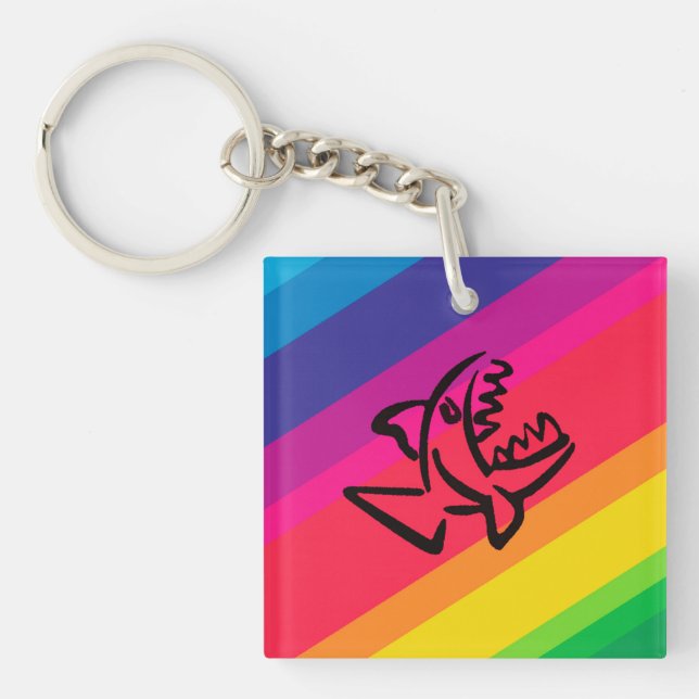 Rainbow fish key ring (Front)