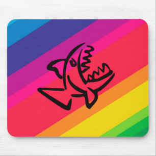 Rainbow fish mouse mat