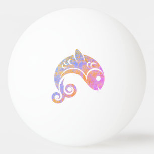 rainbow fish ping pong ball