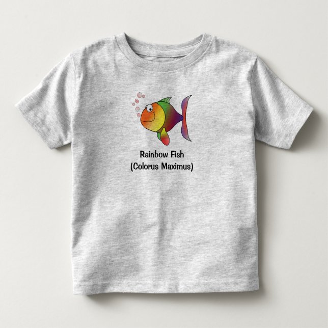 Rainbow Fish Toddler and Baby Tee (Front)