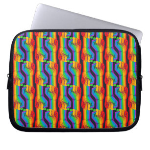 Rainbow Fist Pattern Laptop Sleeve