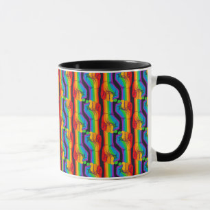 Rainbow Fist Pattern Mug