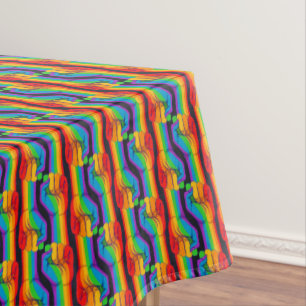 Rainbow Fist Pattern Tablecloth
