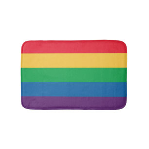 Rainbow Flag Bathroom Mat