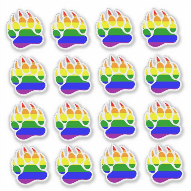 Rainbow Flag Bear Paw (Front)