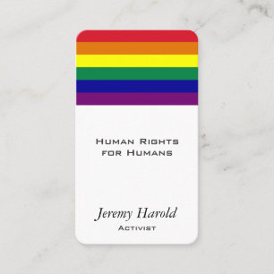 Rainbow Flag Business Card