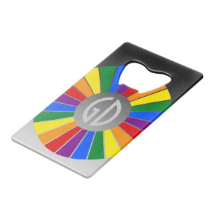 RAINBOW FLAG BUTTON RAYS + your sign or text