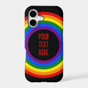 RAINBOW FLAG BUTTON + your sign or text