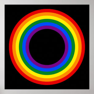 RAINBOW FLAG BUTTON + your sign or text