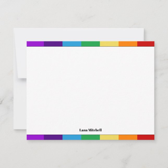 Rainbow flag card (Front)