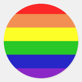 Rainbow Flag Classic Round Sticker