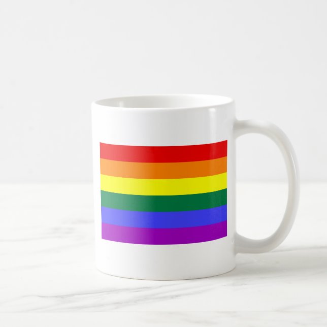 Rainbow Flag Coffee Mug (Right)