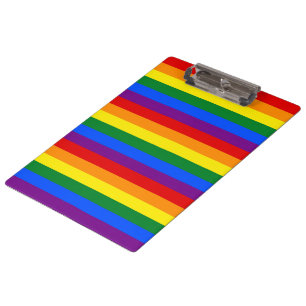RAINBOW FLAG COLORS CLIPBOARD