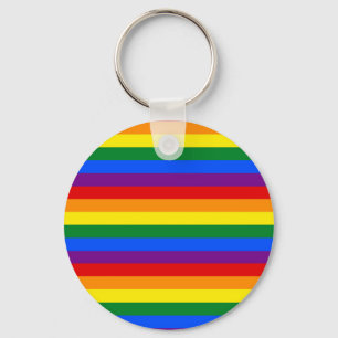RAINBOW FLAG COLORS KEY RING