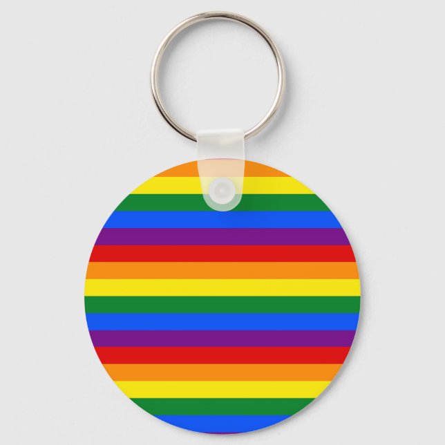 RAINBOW FLAG COLORS KEY RING (Front)