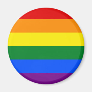 RAINBOW FLAG COLORS MAGNET