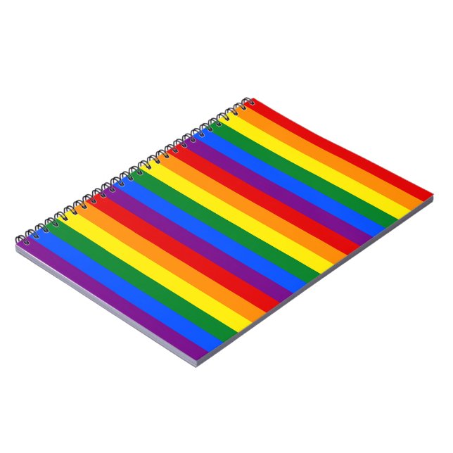 RAINBOW FLAG COLORS NOTEBOOK (Left Side)