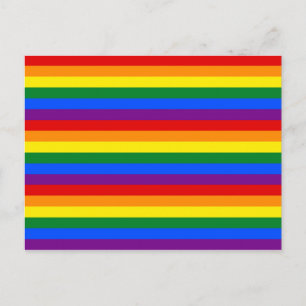 RAINBOW FLAG COLORS POSTCARD
