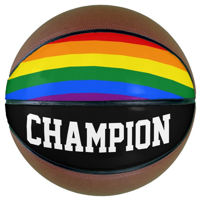 RAINBOW FLAG COLORS + your ideas Basketball (Front)