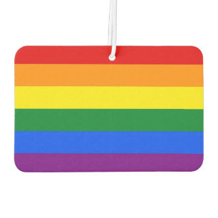 RAINBOW FLAG COLORS + your ideas Car Air Freshener