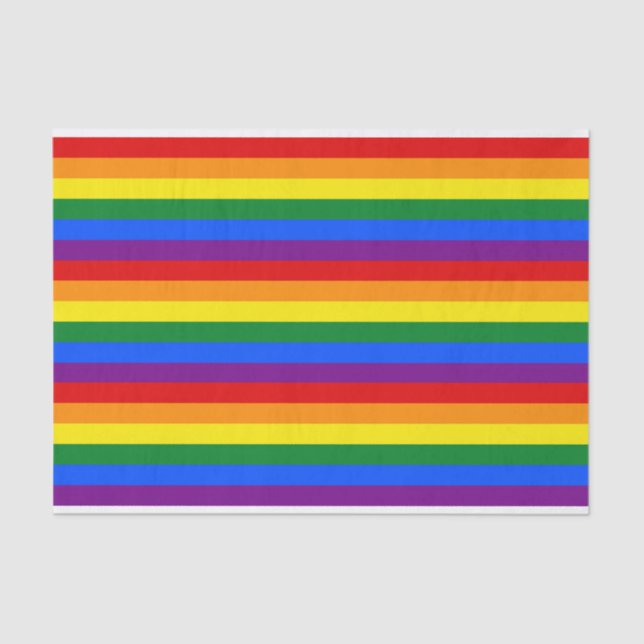 RAINBOW FLAG COLORS + your ideas Tissue Paper (Front)