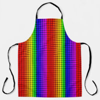 Rainbow Flag Colours Gay Plaid Design GLBTQ
