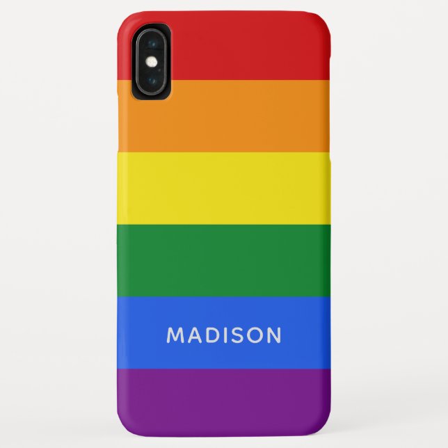 Rainbow Flag custom name phone cases (Back)