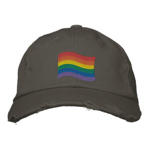 Rainbow Flag Embroidered Baseball Cap