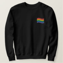 Rainbow Flag Embroidered Shirt