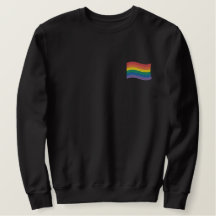 Rainbow Flag Embroidered T-Shirt