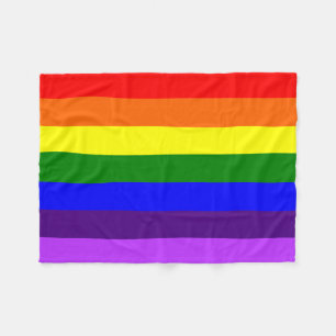 Rainbow Flag Fleece Blanket