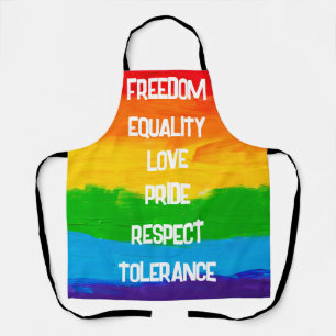 Rainbow Flag Gay Lesbian LGBT Apron