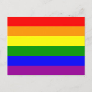 Rainbow Flag Gay Lesbian Pride Postcard
