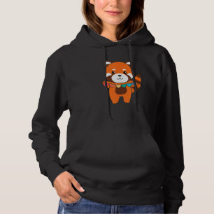 Rainbow Flag Gay Pride Lgbtq Hearts Red Panda Hoodie